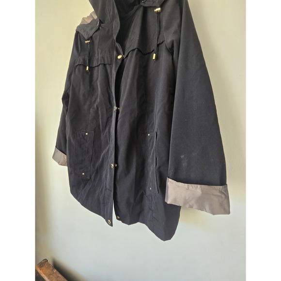 G Gallery New York Petite Large Polyester Jacket Black Removable Liner Coat Hood - Picture 7 of 16